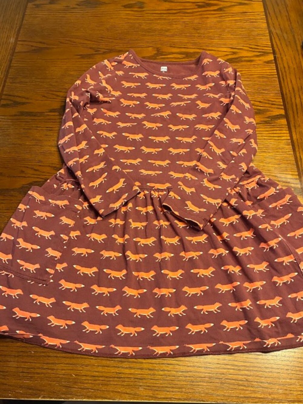 Tea - Size 10 - Fox Long Sleeved Dress